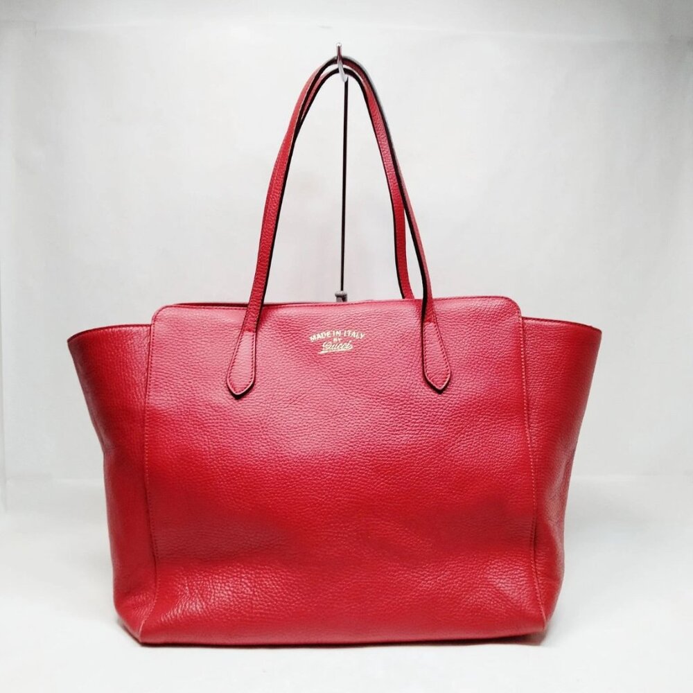 Gucci Leather Swing Tote